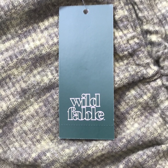 Women’s long sleeve crop top large ribbed knit green super soft - Picture 3 of 7